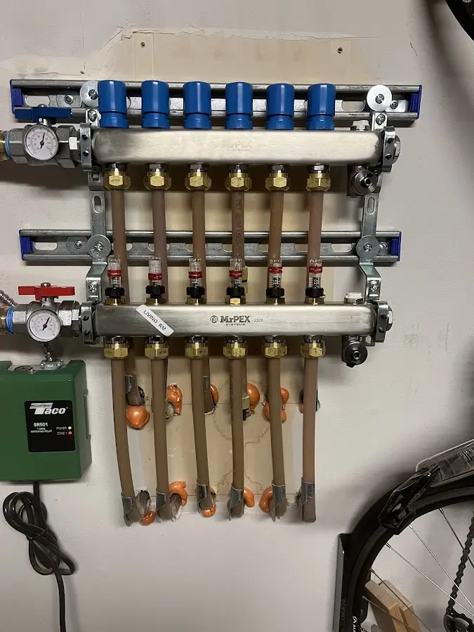 Plumber performing Gas Leak Detection at a residential property in Fanwood